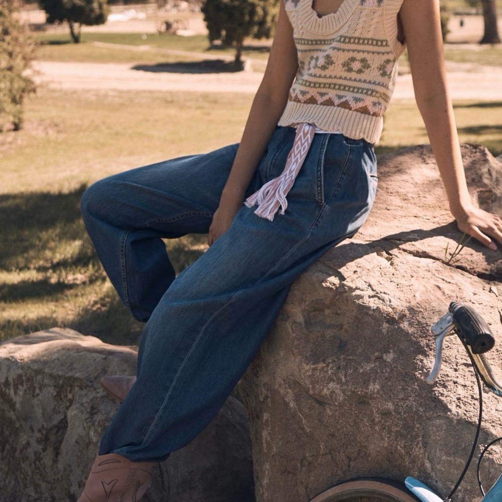 Anthroplogie Pilcro baggy pleated front pants